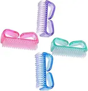 HAKIDZEL Gentle Nail Cleaning Brush for Hands Toes Double-sided Non-slip Handle Perfect for Home Use