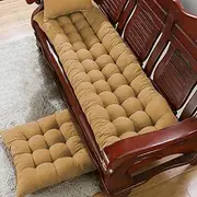 Rectangular Cushion 8 cm Thick for 2/3 Seater (80/100/120 cm) for Indoor and Outdoor Chair Sofa Bench