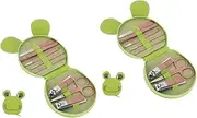 minkissy 2 Sets Toe Nail Clippers Set Professional Manicure Kit Nail Clipper for Men Women
