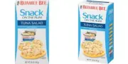 BUMBLE BEE Snack on the Run! Tuna Salad with Crackers, Canned Pack of 12