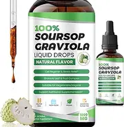 Soursop Graviola Liquid Drops, Soursop Liquid Drops 1800mg, Herbal Goodness, Sugar/Gluten Free (1)