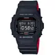 CASIO卡西歐 G-SHOCK 經典紅黑電子腕錶 DW-5600HR-1
