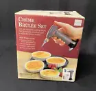 Creme Brulee Cooking Torch 4 Porcelain Ramekins Includes Recipe $20 OBO! {Ch}