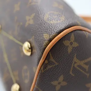 LOUIS VUITTON LV 路易威登 #450 原花抓皺肩背包 Tivoli PM M40143 二手