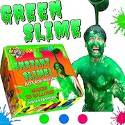 Party Goat Instant Green Slime Powder. Bulk Slime Kit. 95 litres. Mix with Water to Make Large Buckets to Pour on People or Fill a Kids Pool