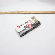 (10-Pk) Extreme Hook and Loop Tape Industrial Strength Adhesive Titanium 4" x 1"