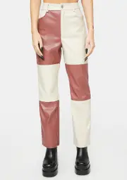 New Information Patchwork Pants