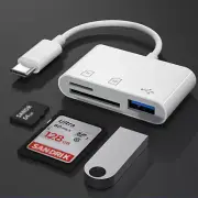 USB-C To SD Card Reader Adapter Type-C For Apple iPad Macbook Pro Air iPhone 15