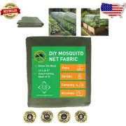 Adjustable Green Mosquito Net Fabric | Transparent 10x20 FT for Gardens & Patios