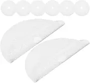 Luxshiny 8 Pack Silicone Jerky Sheets Food Dryer Mats Non-stick Dehydrator Pads Round Silicone Pad for Fruit Dryer