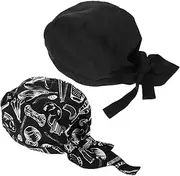 [LIFKOME] Unisex Chef Work Hat Kitchen Cooking Hat Safety Assurance for Halloween Party Fabric