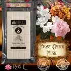 Max. Scent PEONY AMBER MUSK Scented Soy Wax Melts Candle Tarts Snap Bar Warmer