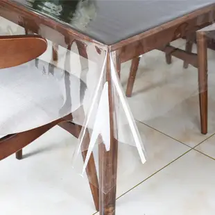 【LASSLEY】透明桌巾-135X180cm(台灣製造PVC塑膠桌布 茶几長方形餐桌墊)