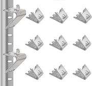 Stainless Steel Freezer Shelf Clips (12 Pcs) - Commercial Refrigerator Shelf Support Brackets