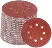 Pcs Inch Hook and Loop Grid Sandpaper Discs Hole Grit Pads Sanding for Plastic
