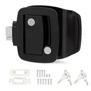 RV Door Latch Entry Door Lock for Trailer and Camper with Paddle Deadbolt Zinc