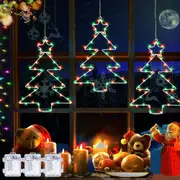 3Pcs Christmas Tree Light Indoor Xmas Table Decoration Light with Timer