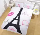 3D Eiffel Tower ZHUA1632 Bed Pillowcases Quilt Duvet Cover Set Queen King Zoe