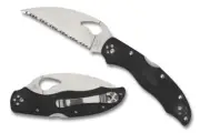 Byrd Harrier 2 Wharncliffe Knife BY01SBKWC2 3.38" Serrated Blade Black FRN