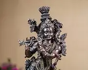 Krishna Statue, Load Krishna Statue, 15" Hindu God, Gopal ji Statue, Love God, Krishna with Murli, Spiritual Gift, Standing Krishna