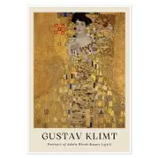 Galrie Gustav Klimt's Portrait of Adele Bloch-Bauer - Iconic Art Nouveau Masterpiece, Poster Only, A1 60 x 84cm (23 x 33inch)