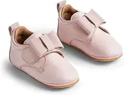 [Wheat] Unisex Children's Bow Genuine Leather Slippers