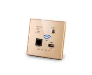 300M Wallboard Wireless WiFi Relay Intelligent Wallboard Router - GOLD