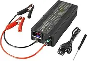 Capacity 14.6V 60A/85A/100A High Current Lifepo4 Charger for 12V Battery Pack Fast Charging Current&Voltage Adjustable Chargers(Cl60a With Anderson,EU plug)