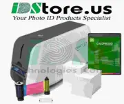 IDP Smart 51S (Network) Single Side ID Card Printer Bundle with Ethernet Module