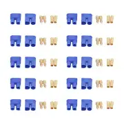 10 Set EC3 Battery Connector Plug Brass Gold Plated Male Female Banana Plug