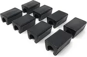 Design61 Clamping Shell Glides, Set of 8, Chair Glides, Floor Glides, Diameter 10 mm, Silencer Furniture Glides