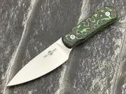 TwoSun Mini Micro Fixed Blade Kydex Belt Sheath CF Handle A Cut Knife TS150-M390