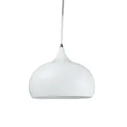 Kirby Inverted Bowl Metal Cord Drop Pendant Light Lamp - White.