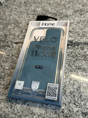 iHOME Velocase - iPhone 11 or XR Case - Clear / Blue