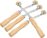 CIMAXIC Tracing Wheel for Pattern Cutting 4pcs Set Leather Sewing Tool Fabric Spacing Wheels DIY Hand Leather Tools for Leather Craft