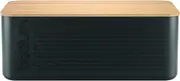 Bodum Bread Box with Cutting Board, Black, 11555-01, Large