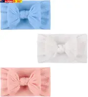 3 Pieces Baby Headband Elastic Baby Turban Headband Baby Hair Bands Newborn Head