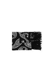 paisley pattern scarf One size Black