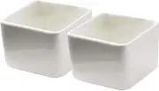MAGICLULU 2Pcs Sauce Dipping Bowls Appetizer Dish for Soy Sauce Vinegar Seasoning Space Saving Design Safe for Family Sharing for Sushi