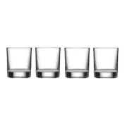 4pc Tempa Quinn Crystal 370ml Whisky Glass Liquor Glassware Drinking Cup Clear