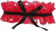 [Baluue] Elegant Bridal Garter Lace Leg Ring Bowknot Garter Belts for Wedding Comfortable Elastic for Women