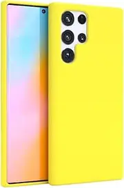 [FELONY CASE] Samsung Galaxy S22 Ultra Case - Stylish Neon Yellow Silicone Phone Cover - 360° Shockproof Protective Cases for Samsung Galaxy