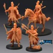 Epic Miniatures, Death Knights set (4) Dungeons and Dragons, Pathfinder 28mm D&D