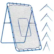 6x4FT Lacrosse Baseball Rebounder Net, Volleyball Softball Rebounder Pitch Ba...