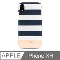 在飛比找PChome24h購物優惠-Alto iPhone XR 6.1吋 真皮手機殼背蓋 De