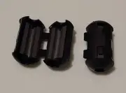 New 5mm Clip-On Ferrite Ring Core Noise Suppressor EMI RFI Clip (2 units)