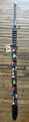 Atlas CE103 Nylon & Leather 2” Guitar Strap Flags Of The World