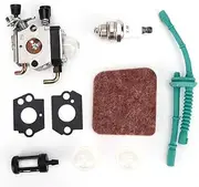 Garden Tool Carburetor Replacement Kit HighHardness Metal Durable WearResistant AntiAging Carburetor Kit for FS38 FS45 FS46 FS55 KM55 HL45 FS55C FS55R FS55RC Lawn Mover