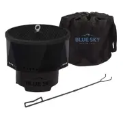 Blue Sky Outdoor Living Ridge Portable Fire Pit, Smokeless Fire Pit with Spar...