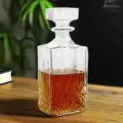 Luxurious 800ML Square Crystal Glass Decanter | Wine & Whiskey Carafe Barware